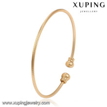 51495 brazalete de oro Xuping diseña brazaletes de latón de mujer al por mayor